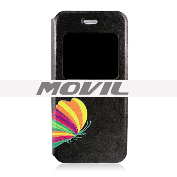 NP-2521 Pintura Funda con ventana para iPhone 6-10